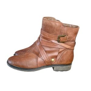 Latigo Sidney Anthropology Brown Ankle Boots Women’s Size 10 M